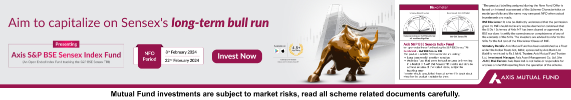Axis MF BSE Sensex Index Fund NFO 1140x200