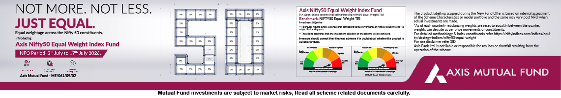 Axis Nifty50 Equal Weight Index Fund NFO 1140x200