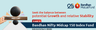 Bandhan MF Nifty Midcap150 Index Fund 320x100