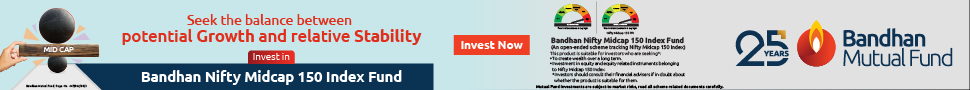 Bandhan MF Nifty Midcap150 Index Fund 970x90