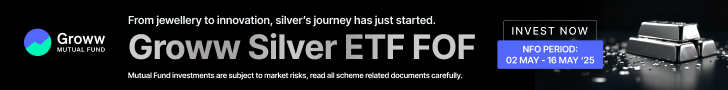 Groww MF Silver ETF FOF NFO 728x90