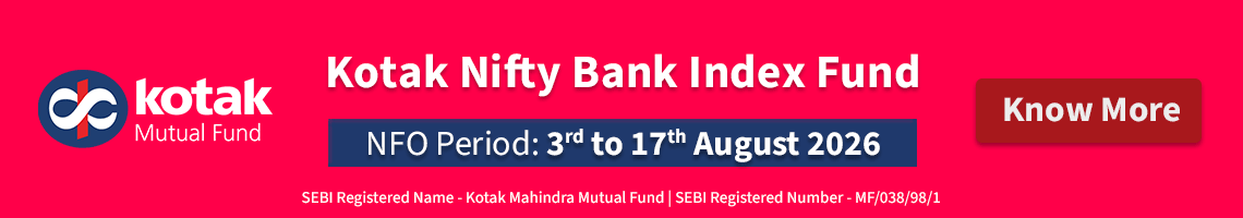 Kotak Nifty Bank Index Fund NFO 1140x200