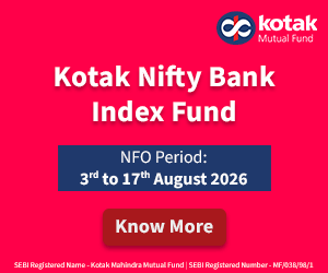 Kotak Nifty Bank Index Fund NFO 300x250