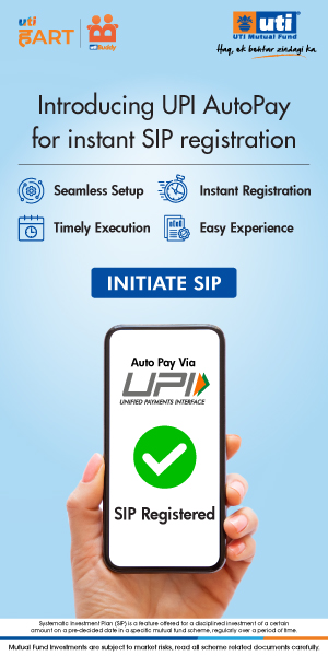 UTI UPI AutoPay Instant SIP Registration 300x600