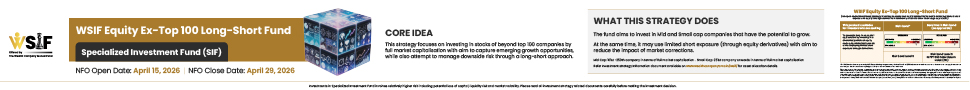 WSIF Equity Ex Top 100 Long Short Fund NFO 970x90