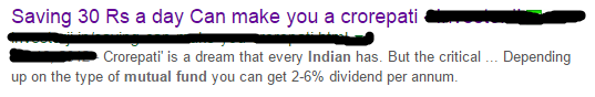 Behavorial Finance - Saving 30 Rs a day Can make you a Crorepati Behavorial Finance - Saving 30 Rs a day Can make you a Crorepati