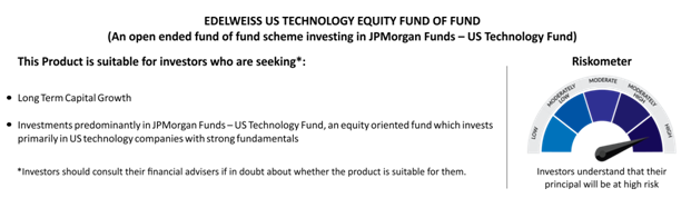Riskometer of Edelweiss US Technology Equity Fund of Fund Riskometer of Edelweiss US Technology Equity Fund of Fund