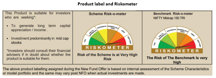 Product label and Riskometer Product label and Riskometer