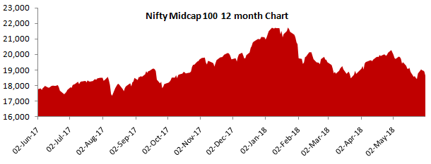 Mutual Funds - Nifty Midcap 100 last 12 months