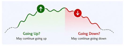 Momentum, in the context of equity markets, refers to the tendency of stock price trends to persist.