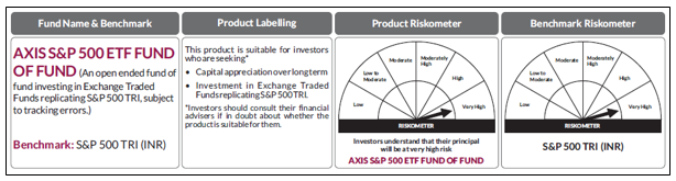 Axis S&P 500 ETF Fund of Fund Axis S&P 500 ETF Fund of Fund