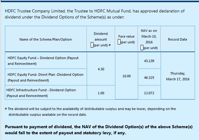 HDFC Equity Fund & HDFC Infrastructure Fund