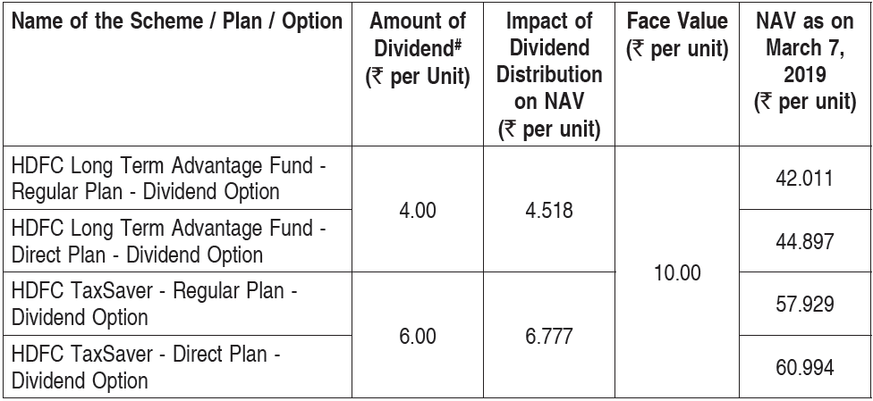 HDFC Long Term Advantage Fund and HDFC Tax Saver Fund