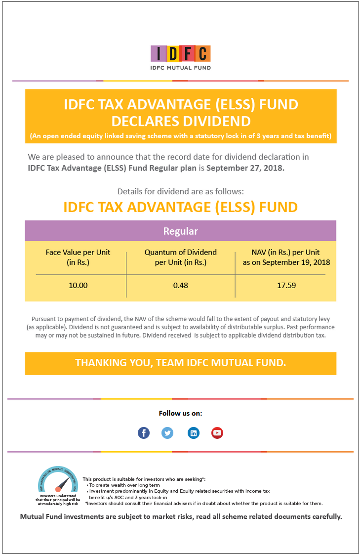 IDFC Tax Advantage (ELSS) Fund