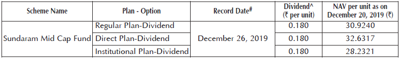 Sundaram Mid Cap Fund Sundaram Mid Cap Fund