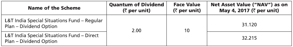 L&T India Special Situations Fund L&T India Special Situations Fund