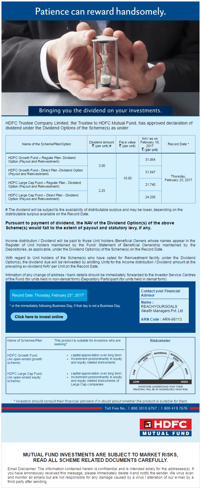 HDFC Growth Fund and HDFC Large Cap Fund