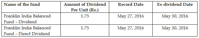 Franklin India Balanced Fund