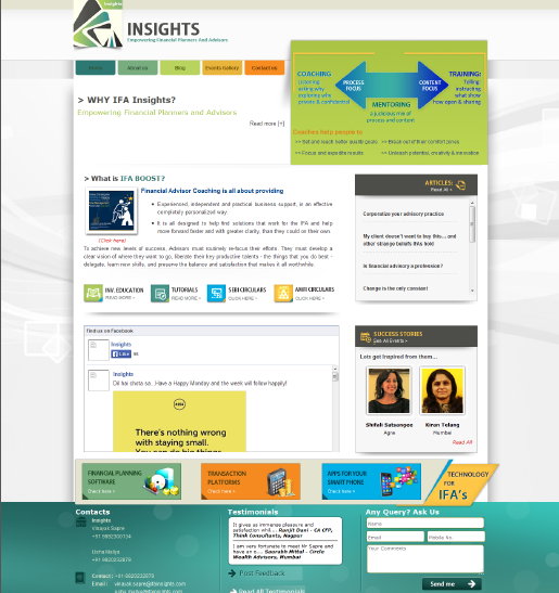 Vinayak Sapre and Usha Mallya launches www.ifainsights.com