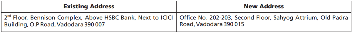 Shifting of Investor Service Centre (“ISC”) Shifting of Investor Service Centre (“ISC”)