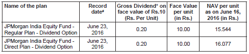 J P Morgan India Equity Fund J P Morgan India Equity Fund